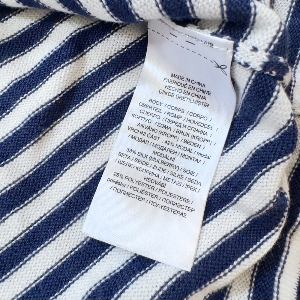 Ralph Lauren Striped Silk Blend Long Cardigan 3X - Picture 6 of 8
